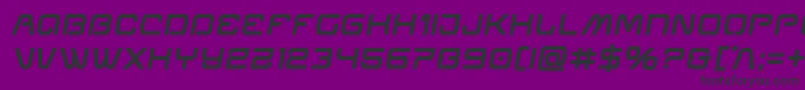 Miraclemercuryboldsemital Font – Black Fonts on Purple Background