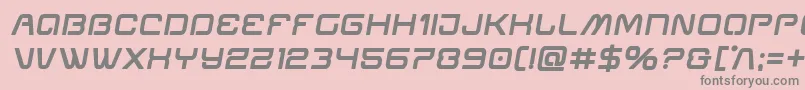 Miraclemercuryboldsemital Font – Gray Fonts on Pink Background