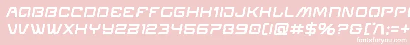 Miraclemercuryboldsemital Font – White Fonts on Pink Background