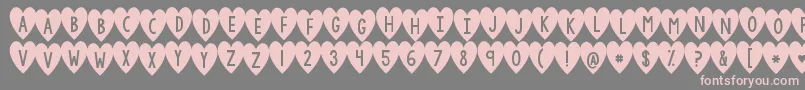 Kgiandloveandyou Font – Pink Fonts on Gray Background