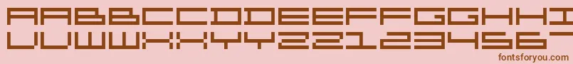 Organ ffy Font – Brown Fonts on Pink Background