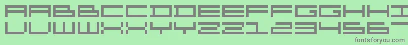 Organ ffy-Schriftart – Graue Schriften auf grünem Hintergrund