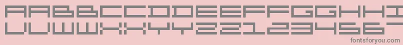 Organ ffy Font – Gray Fonts on Pink Background