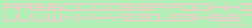 Organ ffy Font – Pink Fonts on Green Background