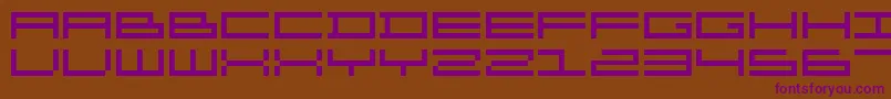 Organ ffy Font – Purple Fonts on Brown Background