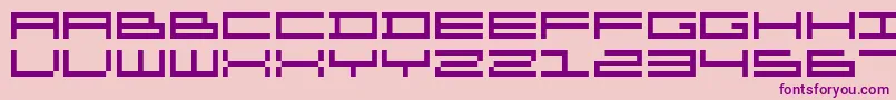 Organ ffy Font – Purple Fonts on Pink Background