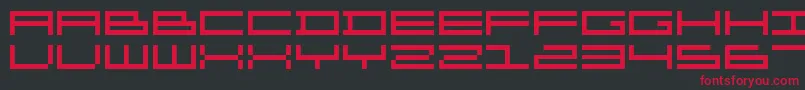 Organ ffy Font – Red Fonts on Black Background