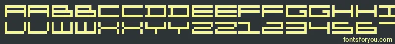 Organ ffy Font – Yellow Fonts on Black Background