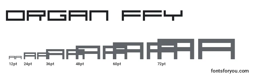 Organ ffy Font Sizes