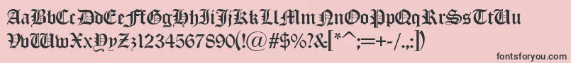 Olondon Font – Black Fonts on Pink Background