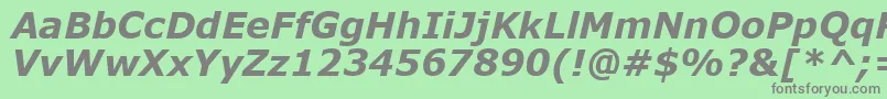 MsReferenceSansSerifРџРѕР»СѓР¶РёСЂРЅС‹Р№РљСѓСЂСЃРёРІ Font – Gray Fonts on Green Background