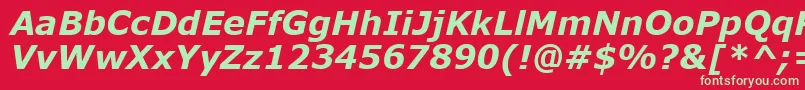 Police MsReferenceSansSerifРџРѕР»СѓР¶РёСЂРЅС‹Р№РљСѓСЂСЃРёРІ – polices vertes sur fond rouge