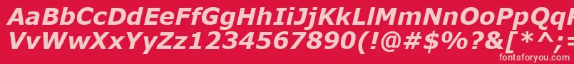 フォントMsReferenceSansSerifРџРѕР»СѓР¶РёСЂРЅС‹Р№РљСѓСЂСЃРёРІ – 赤い背景にピンクのフォント
