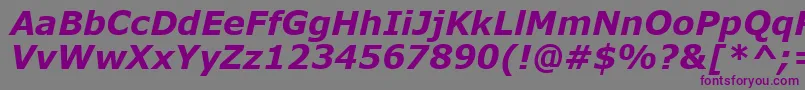 MsReferenceSansSerifРџРѕР»СѓР¶РёСЂРЅС‹Р№РљСѓСЂСЃРёРІ Font – Purple Fonts on Gray Background