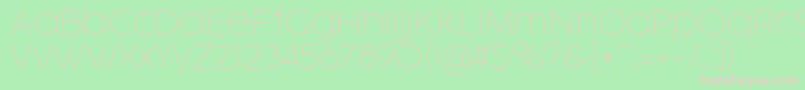 CocogooseProThinTrial Font – Pink Fonts on Green Background