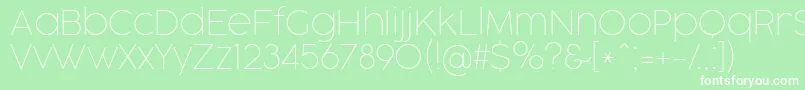 CocogooseProThinTrial Font – White Fonts on Green Background