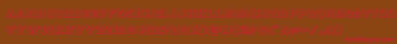 Usmarshal3D Font – Red Fonts on Brown Background
