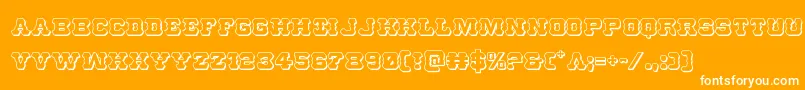 Usmarshal3D Font – White Fonts on Orange Background