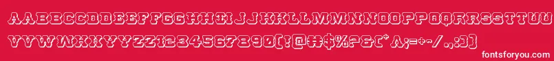 Usmarshal3D Font – White Fonts on Red Background