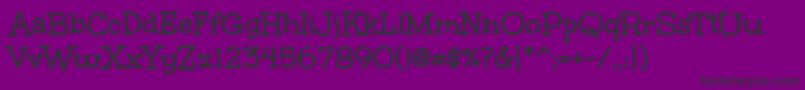 UnkemptBold Font – Black Fonts on Purple Background