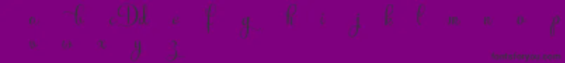 RubyntDemo Font – Black Fonts on Purple Background