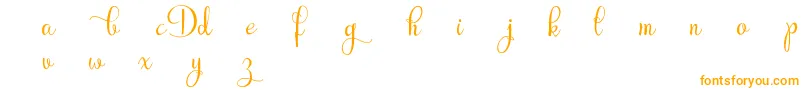 RubyntDemo-fontti – oranssit fontit