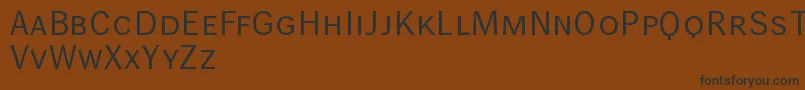 Fonte Wendelinnormalkapitaelchen – fontes pretas em um fundo marrom