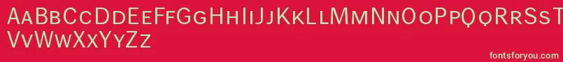 Wendelinnormalkapitaelchen Font – Green Fonts on Red Background