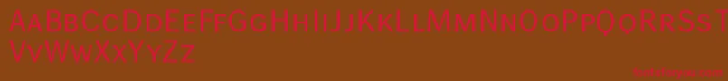 Wendelinnormalkapitaelchen Font – Red Fonts on Brown Background