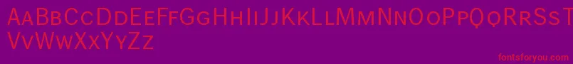 Wendelinnormalkapitaelchen Font – Red Fonts on Purple Background