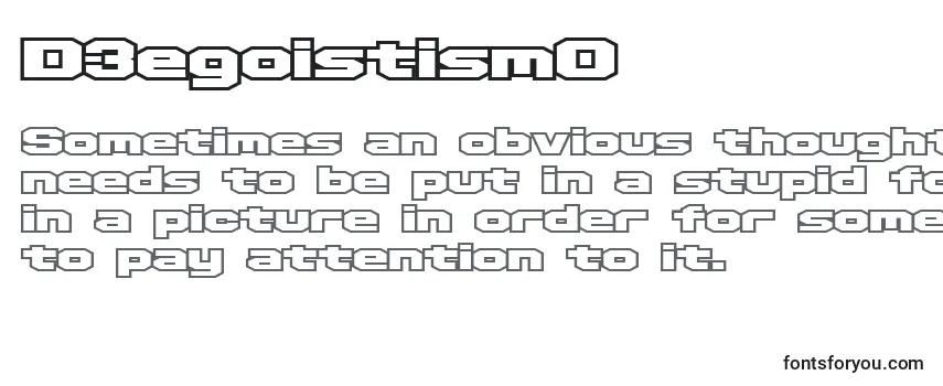 D3egoistismO Font