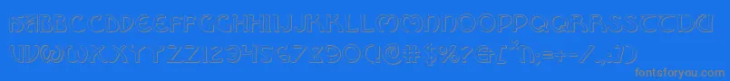 Weitere Informationen zur BrinAthynShadow-Schriftart BrinAthynShadow-Schriftart – Graue Schriften auf blauem Hintergrund