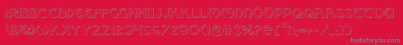Police BrinAthynShadow – polices grises sur fond rouge