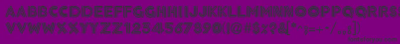 NeonThick Font – Black Fonts on Purple Background