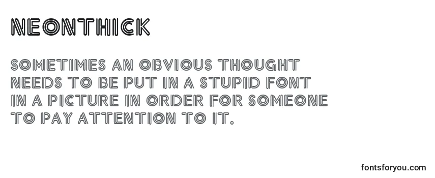 NeonThick Font