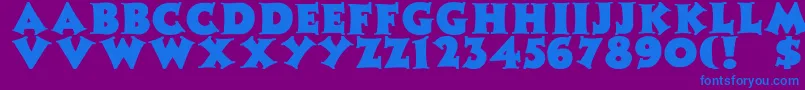 fuente ZaleskiBold – Fuentes Azules Sobre Fondo Morado