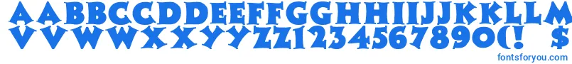 ZaleskiBold-fontti – siniset fontit