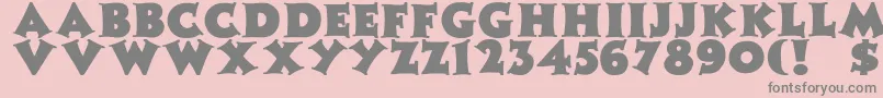 ZaleskiBold Font – Gray Fonts on Pink Background