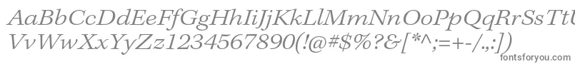 Шрифт KeplerstdLightextit – серые шрифты