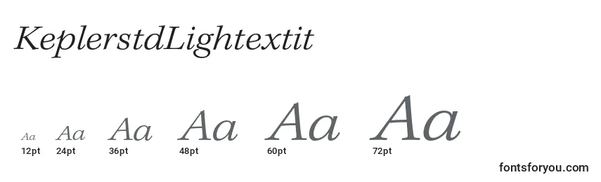 KeplerstdLightextit Font Sizes