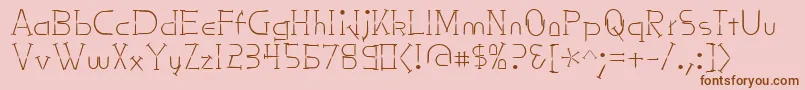 Nailsnstaples Font – Brown Fonts on Pink Background