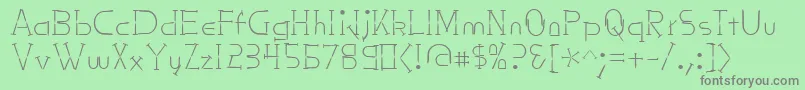 Nailsnstaples-Schriftart – Graue Schriften auf grünem Hintergrund