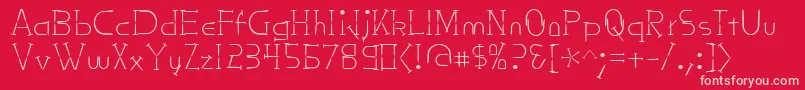 Nailsnstaples Font – Pink Fonts on Red Background