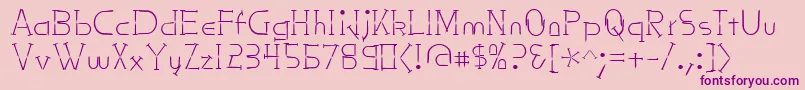 Nailsnstaples Font – Purple Fonts on Pink Background