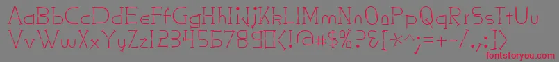 Nailsnstaples Font – Red Fonts on Gray Background