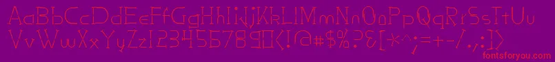 Nailsnstaples Font – Red Fonts on Purple Background