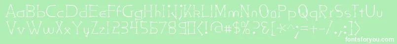 Nailsnstaples Font – White Fonts on Green Background