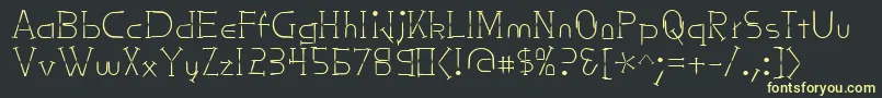 Nailsnstaples Font – Yellow Fonts on Black Background