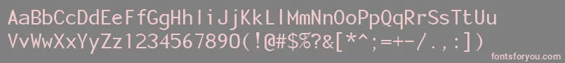 FonotoneRegular Font – Pink Fonts on Gray Background