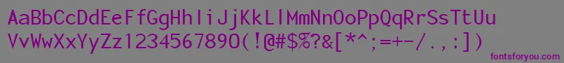 FonotoneRegular Font – Purple Fonts on Gray Background
